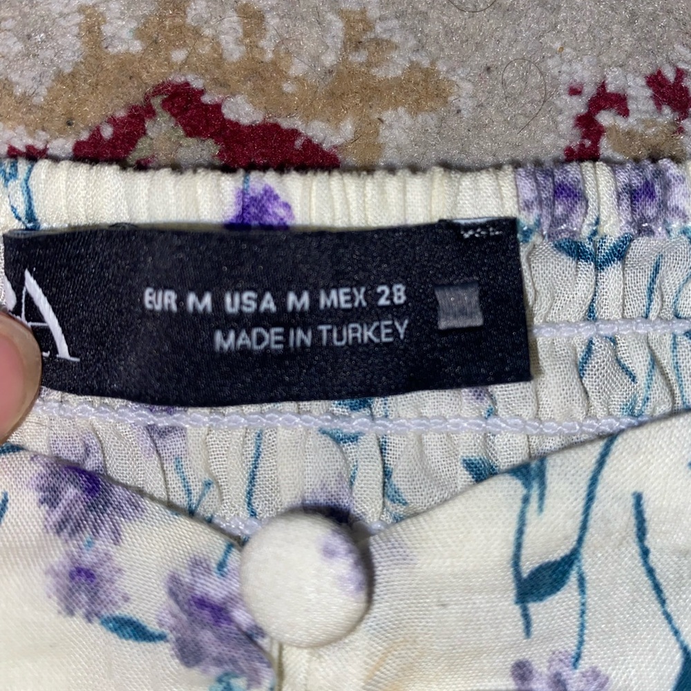 Zara purple floral top - Picture 4 of 6